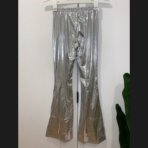 Metallic Bellbottom Pants